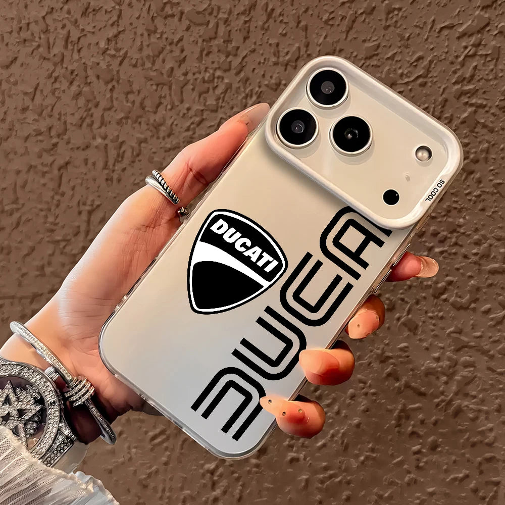 Fashion Racing For Samsung Galaxy S23 S24 S25 5G S26 Ultra Plus Fe Laser Cover D-DucatiS-S Cool IMD Case