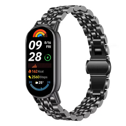 Metal Strap For Xiaomi Band 10 9 8 Belt Smartwatch Stainless Steel Mi Band 9 Bracelet Wristband Miband 11 Watchband Accessories