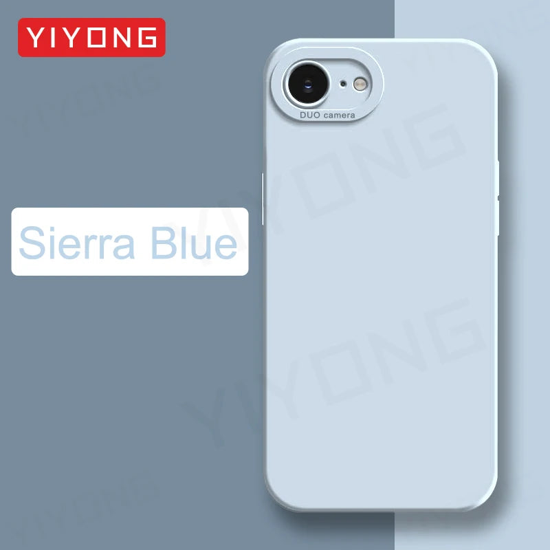 For iPhone16e Case YIYONG Luxury Silky Feel Liquid Silicone Soft Cover For iPhone 16e 16 Pro Max iPhone16 Plus 16+ Phone Cases