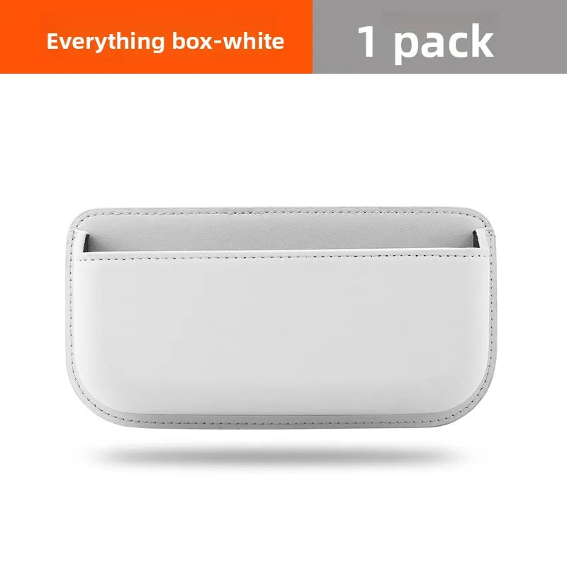 Car Center Console/ Door Organizer Pocket Multifunction Storage Box For Cards Phone Key Collecting Case Sticky Pouch Accessories