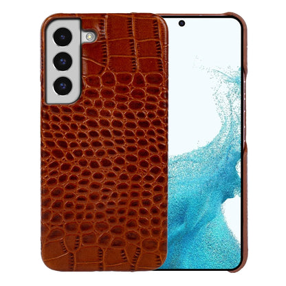 Genuine Leather Case for Samsung Galaxy S22 S23 S21 S20 Ultra Plus S10 Note 20 10 A53 Crocodile Pattern Phone Cover Back Shell