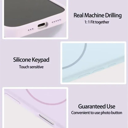Luxury Original Liquid Silicone For Magsafe Case For iPhone 17 16 15 14 13 12 11 Pro Max Magnetic Wireless Charging Soft Cover