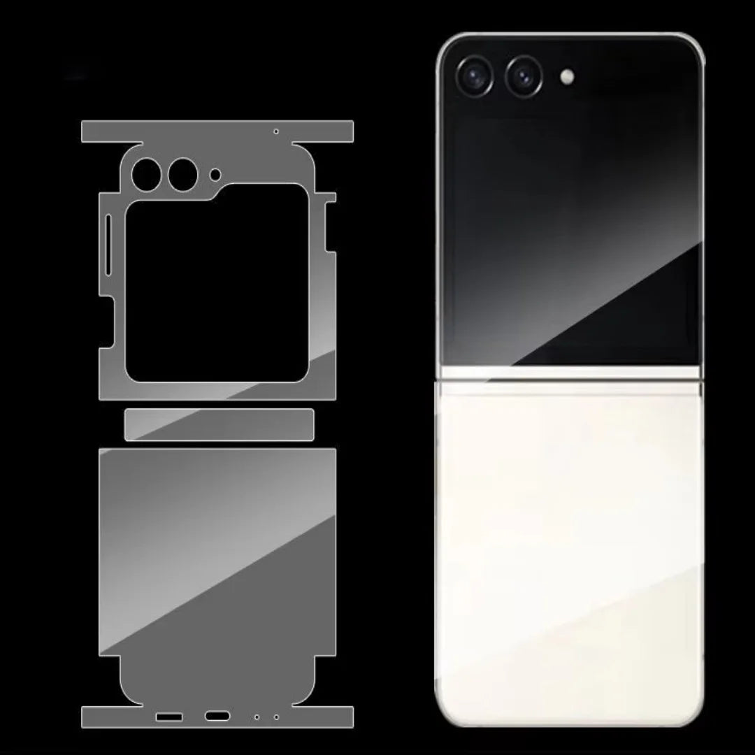 Pain Decal Skin for Samsung Galaxy Z Flip6  5 4 7 Back Screen Protector with Hinge Film Cover Flip5 Wrap Colorful Sticker