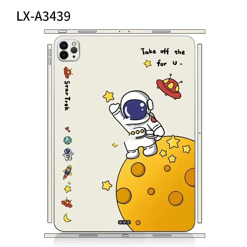 Tablet Sticker For 2025/2024 iPad Pro Air M4/M3 11/13 inch Colourful Skin Anti-scratch Sticker Tablet Bezel Section Sticker