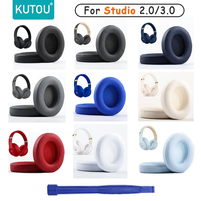 KUTOU Earpads For Beats Studio 3 3.0 Ear Pads Studio3 Headphone Replacement Pads Studio2 Ear Cushions Earpads  Headset Foam Pad