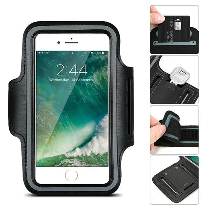 Mobile Phone Sports Holder For Samsung Galaxy S25 S24 S23 S22 S21 Plus Ultra FE Arm Band Running Bracelet Phone Case Bag On Hand