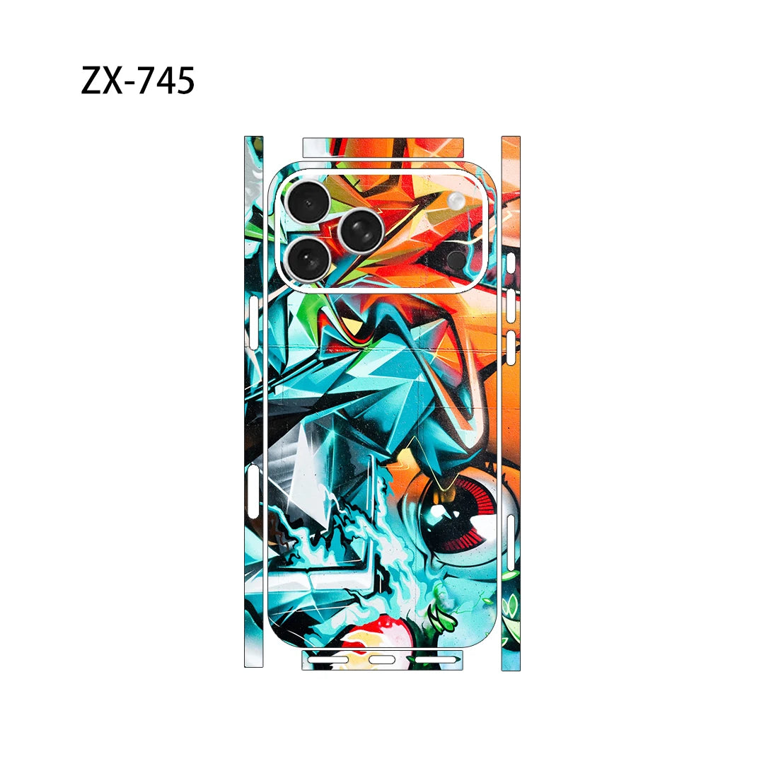 Oscar Skin Wrap Decal Vinyl Sticker for iPhone Pro Max Back Film Compatible with iPhone 17/16/15/14/13 Pro Models