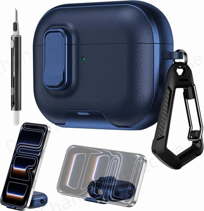 Safety Lock Case For AirPods Headphone Pro Pro 3 with Cleaning Kit Full Body Shockproof Protective Cover For AirPods 4 Pro3 2025