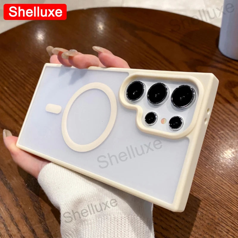 S26 Ultra Magnetic Matte Case Shelluxe Clear Hard Back Cases For Samsung Galaxy S26 S25 S24 S23 S22 Plus Ultra Shell Phone Cover