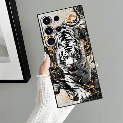 Cool Tiger Funda Phone Cover Case for Samsung Galaxy S26 Ultra S24 S21 FE S25 Plus S23 S20 Ultra S10 S9 Note 20 8 9 10