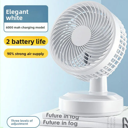 5 6 8 Inch USB Powered Mini Desktop Fan Strong Wind Quiet Portable Table Cooling Fan For Office Bedroom Dorm Student Home Use