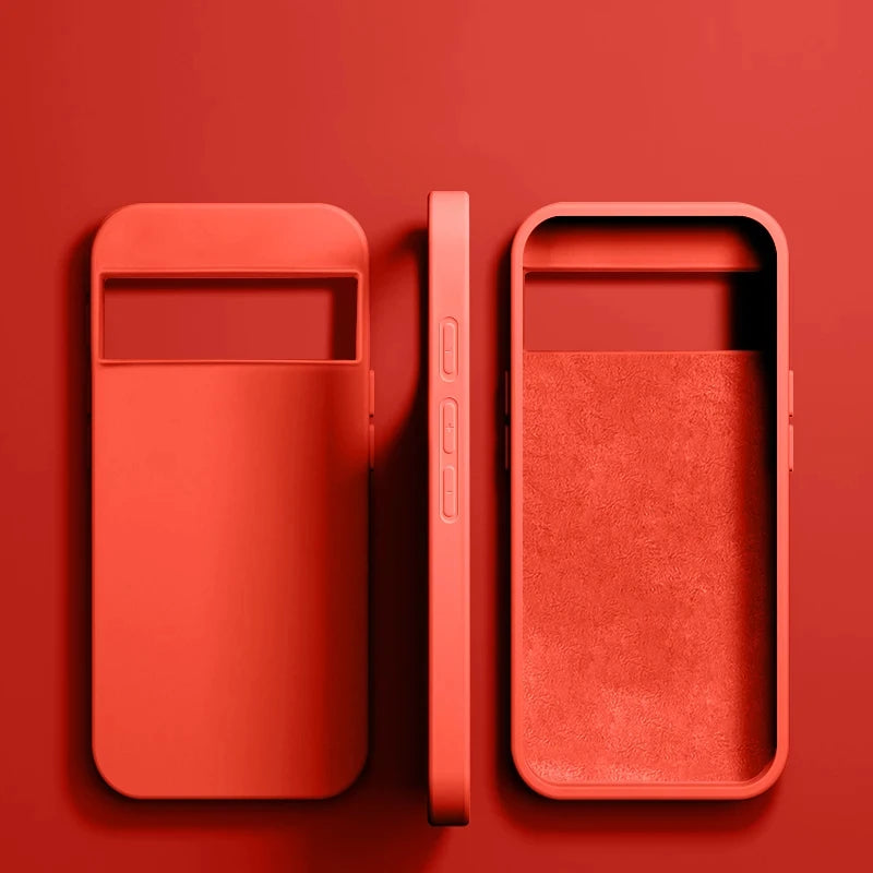 Luxury Original Liquid Silicone Phone Cases For Google Pixel 8 6 7 Pro 6A 7A Case For Google Pixel 8 7 Pro Shockproof Soft Cover