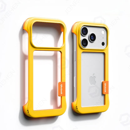 17Pro Colorful Frameless Soft TPU Bumper Case For iPhone Air 17 16 Plus 15 14 13 12 18 Pro Max Shockproof Protect Frame No Cover