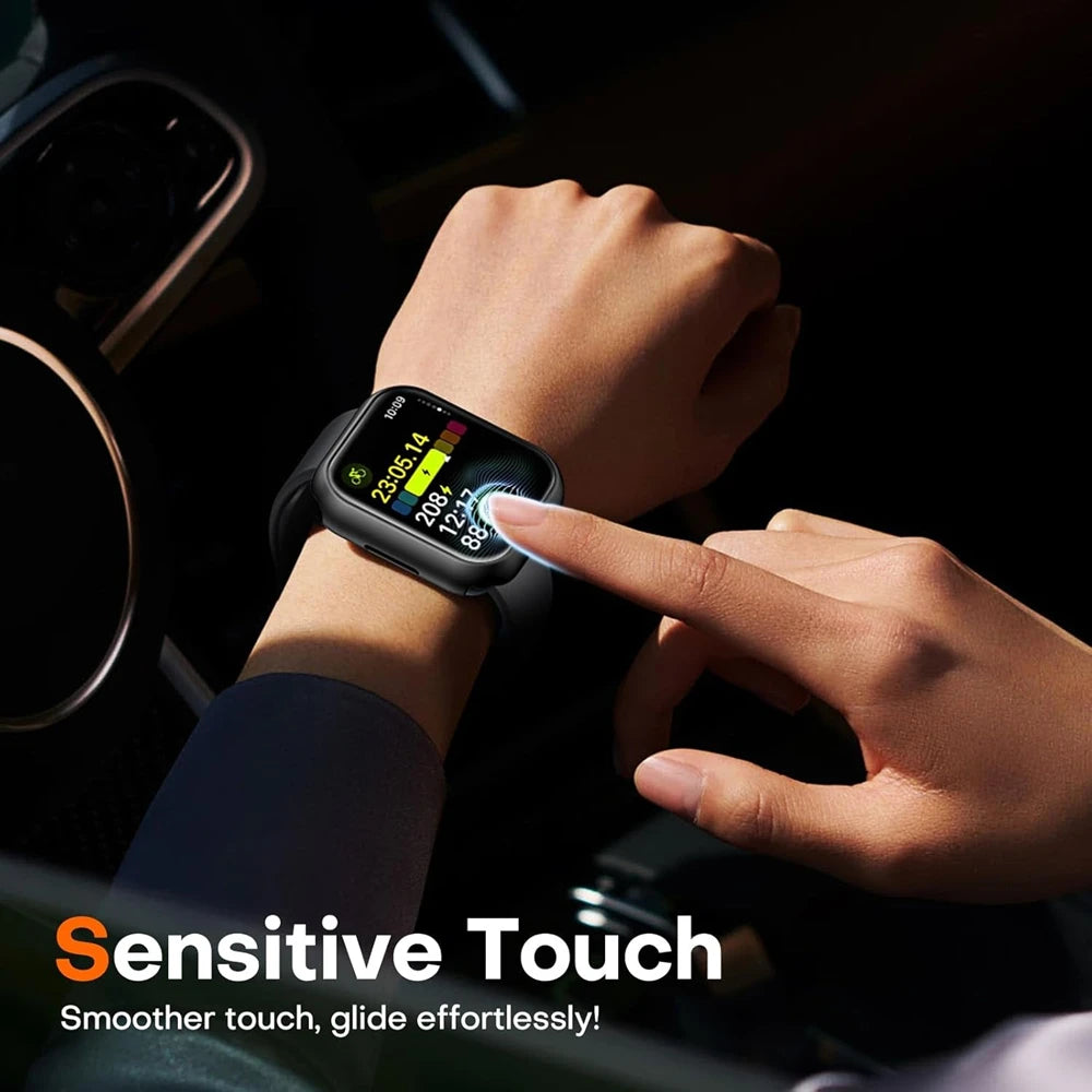 Glass+Cover For Apple Watch case 10 9 8 7 6 SE 5 iWatch Accessorie Screen Protector iWatch series 46mm 44mm 40mm 41 45mm 38 42mm