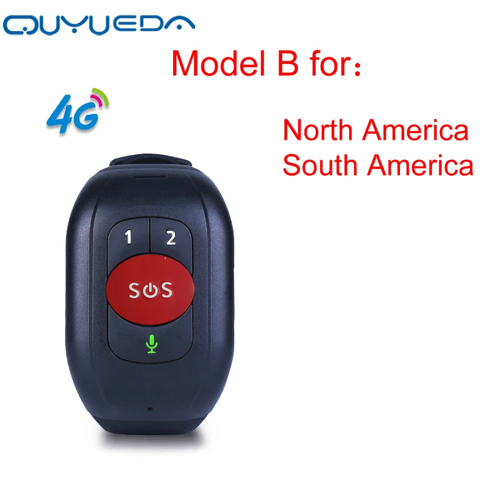 Elderly GPS Watch 4G Tracking Bracelet Health Temperature Management SOS IP67 Waterproof Old People Locator Fall Alert Tracker