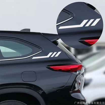 Car Stickers, Front and Rear Bumper Stickers, Body Fender Personalized Reflective Waterproof Decals Car Accessories