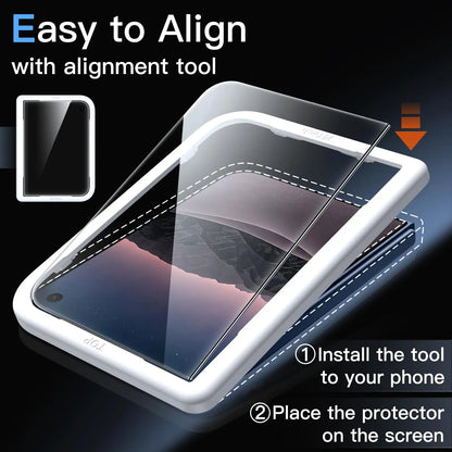 Screen Protector For iPhone Duo Tempered Glass Film Easy Installation High Clarity Anti Scratch Film