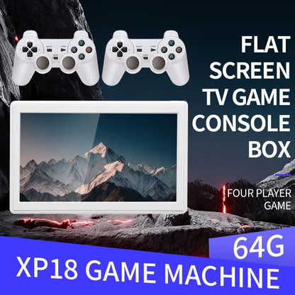 Coopreme XP18 TV Game Console HD Output 7'' Screen Retro Portable Video Console Wireless Controller Supports Simulator 4000mAh