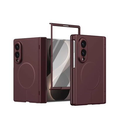For Samsung Z Fold 8 Magsafe Case Built-in Screen Protector Skin Feel PC Full Body Cover for Samsung Galaxy Z Fold 8 Fold8 Cases