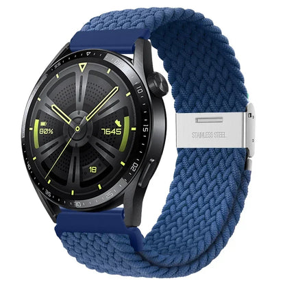 20 22mm Strap for Samsung Galaxy Watch 7 6 5 4 Band 40/44mm 5Pro Active 2 Gear S3 Braided Elastic Bracelet for Huawei GT2/3 4Pro