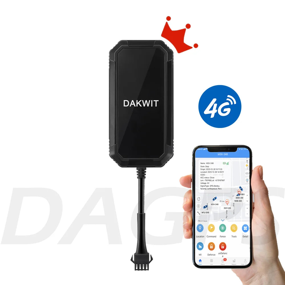 DAGPS 4G TK300 Relay Cut Off Oil Power Builtin Battery GPS Tracker for Car Motorcycle Vehicle Online Tracking So