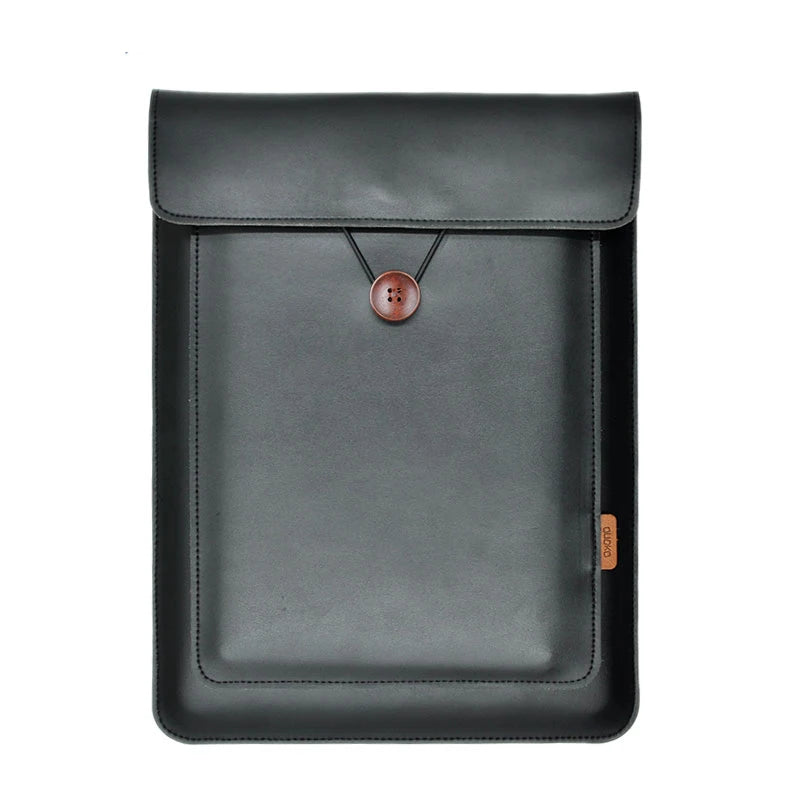 2 Pockets For Accessory  13/14/15/16 Inch Laptop Bag Cover PU Sleeve Case For MacBook Pro Air 13.3 13.6 MateBook 14 XPS 13 15