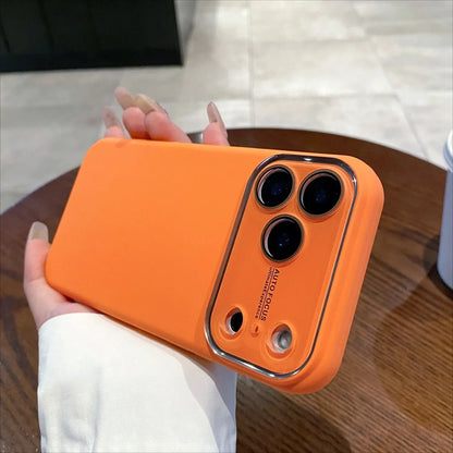 Original Liquid Glass Full Camera Protect Case For IPhone 17 Air 16 15 14 Plus 13 12 17 Pro Max ShockProof Soft Silicone Cover