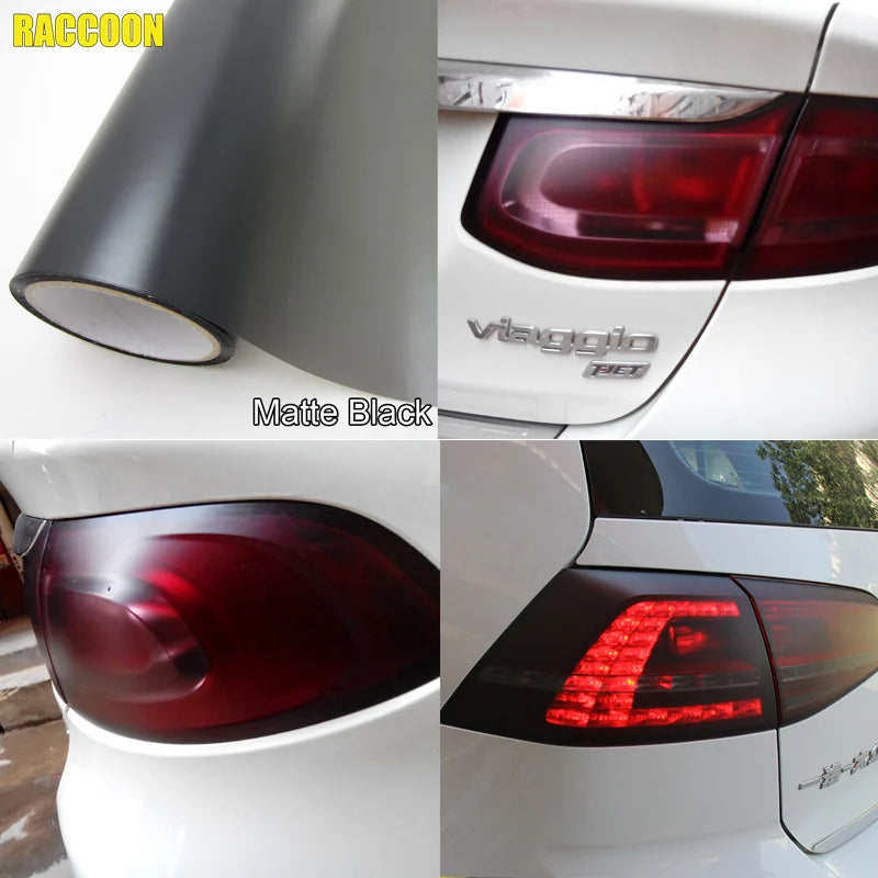 Multiple Color Car Light Headlight Taillight Tint Vinyl Lamp Film Sticker Sheet Color-Change Smoke Matt Rear Fog Sticker
