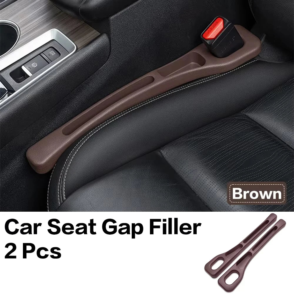 2PCS Car Seat Gap Filler Between Seats Console Organizer Seat Crevice Storage Box Bag Decoration Interior Auto Accessories