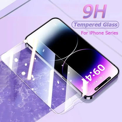 1-5Pcs Tempered Glass For iPhone 17 16 13 12 11 14 15 Pro Max  Screen Protector For IPhone17Pro XR X XS 8 Plus Protective Glass
