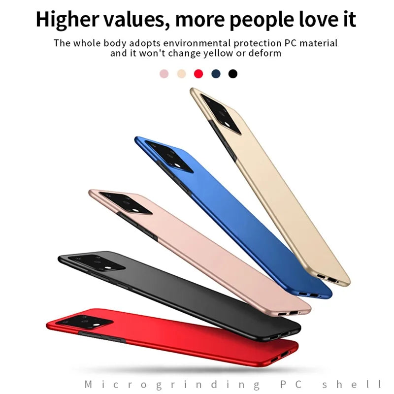 Ultra Thin Frosted Case For Samsung Galaxy S24 S23 S22 S21 S20 Ultra Plus FE Hard Plastic Back Cover A35 A55 A25 A15 A14 A34 5G