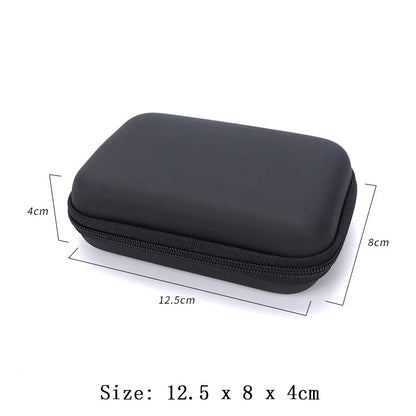 Portable Zipper Earphone Case Bag for Airpod Earpods KZ BA10 AS10 ES4 Charging Cable Accessories Mini Carrying Storage Bag Pouch