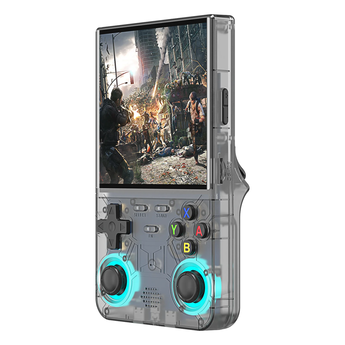 R36 Ultra Console Portable Retro Game 4‘’ IPS Screen Handheld Game Players Emulator Pocket Video Player 64G/128G