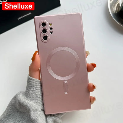 Note10 Plus Case Shelluxe Luxury For Magsafe Wireless Charge TPU Soft Case For Samsung Galaxy Note 10 Plus 20 Note20 Ultra Cases