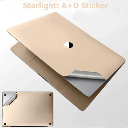 2in1 Body Wrap Anti-Scratch Protective Skin Decal Cover Sticker for 2026 MacBook Air 13 15 M5 A3449 A3448 Palms Body Guard A3241