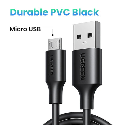 Ugreen Micro USB Cable Charger for Samsung Galaxy S7 S6 Fast Charging Mobile Phone Charger Cord for Xiaomi Tablet USB Cable Wire