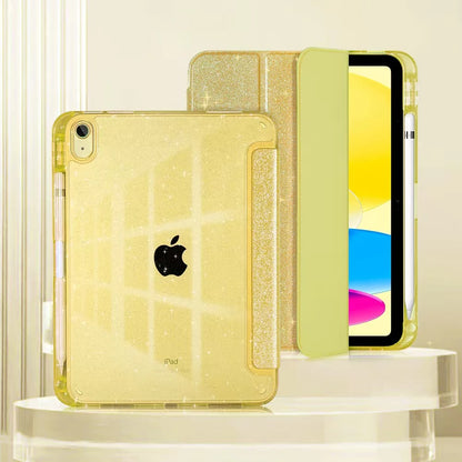 Glittering Sparkly Case for New iPad A16 11 10th Generation 2025 10.9 11 inch Tri-fold Auto Sleep Smart Stand Protective Cover