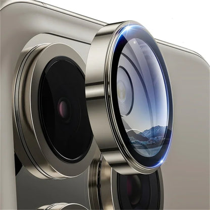 3D Metal Lens Protector Glass For iPhone 17 Pro 17Pro Max 17 Air Alloy Back Camera Ring Cover For iPhone 16 Pro 16 Pro Max Lens