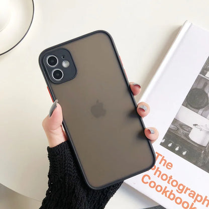 Matte Shockproof Phone Case For iPhone 18 17 Pro Max 16 13 15 11 12 14 Plus XS XR X 7 8 Plus Air Hard PC Back Fundas Cover