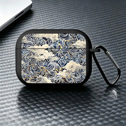 Wave Pavilion Sun Earphone Cases Cover With Hook Case For Airpods 5 Pro2 2 4 1 3 Pro3 Pro