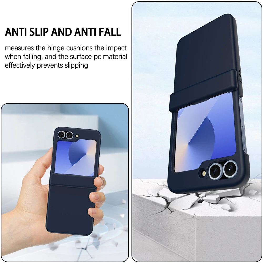 Luxury Original Phone Case For Samsung Galaxy Z Flip 7 8 6 5 4 3For Magsafe Wireless Charge Ring Magnetic Shockproof Hinge Cover