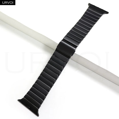 URVOI Titanium link bracelet for Apple Watch Ultra 3 2 Series 11 10 9 8 7 SE magnetic buckle strap wristband 45 49mm