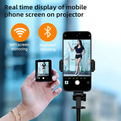 Screen Mirroring Selfie Stick WIFI Projection Screen Tripod Real Time Display Selfie Monitor For Smartphone Vlog Video Recording