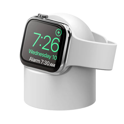 Charger Stand For Apple Watch Series 9 8 7 6 5 SE 3 Ultra 1 2 Charger Dock Station Silicone Bracket Iwatch Charging Cable Holder