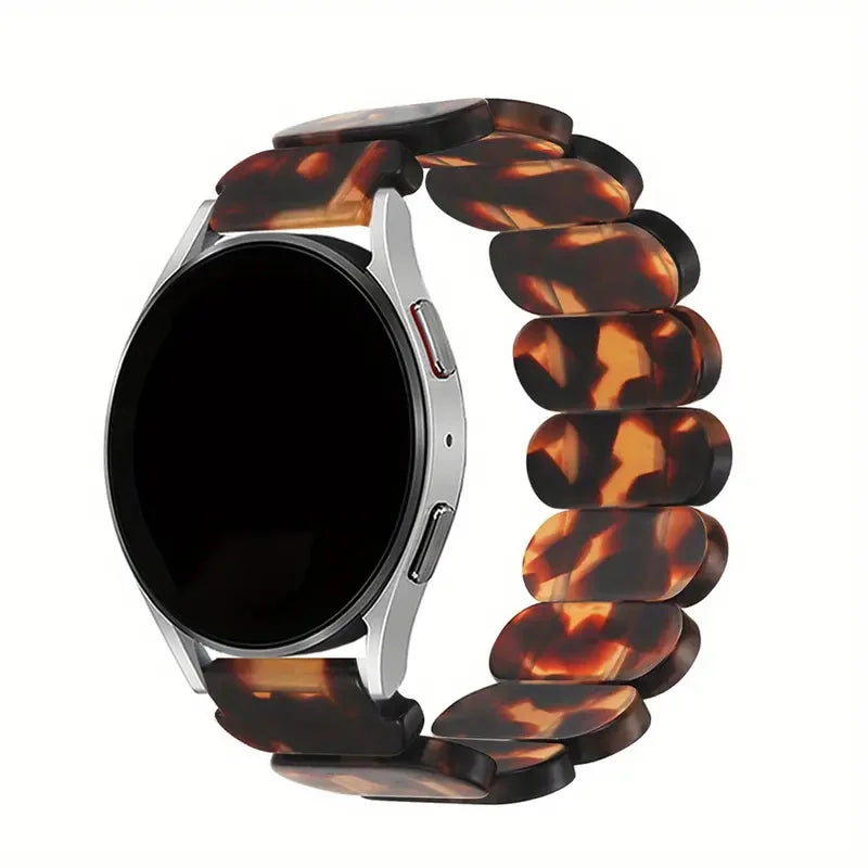 20mm/22mm Resin Strap for Samsung Galaxy watch 4/5/6/7 40mm 44mm Active 2/Gear s3 Elastic ring bracelet for Huawei GT 2/2e/pro