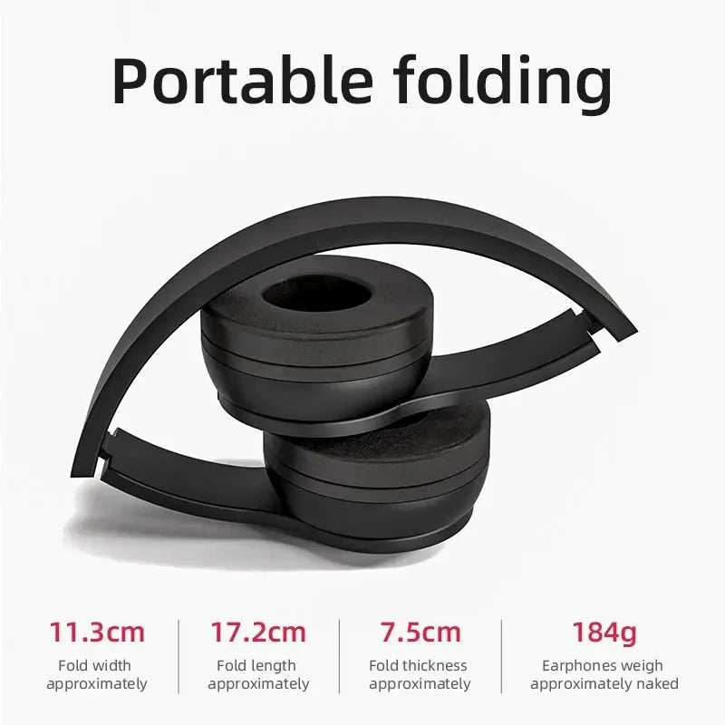 Stereo P47 Headset 5.0 Bluetooth Headset Folding Series Wireless Sports Game Headset for iPhone XiaoMi