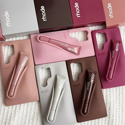 Makeup Brand Lemontini Dopamine Lip Gloss Case for Samsung Galaxy A56 A55 A54 A36 A35 A32 A25 A24 Lipstick Holder Phone Cover