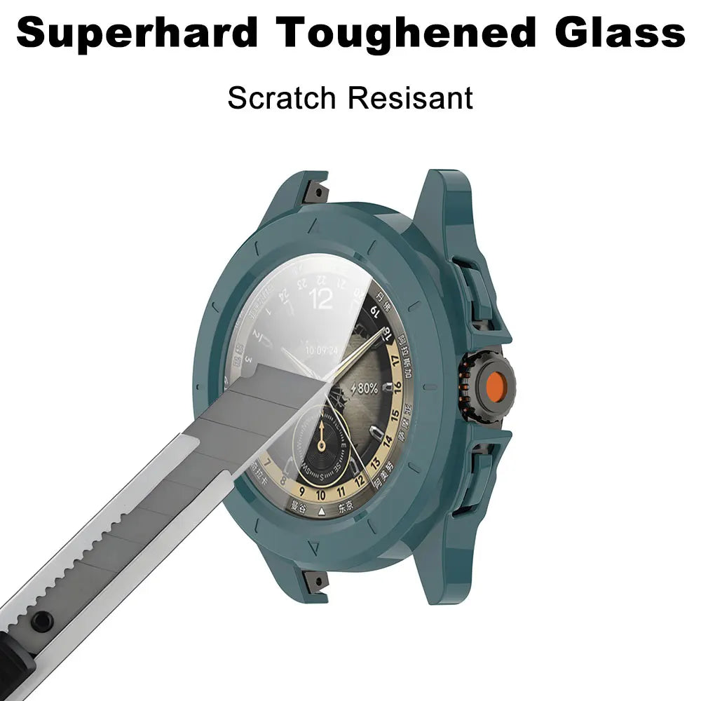 Tempered Glass + PC Case For Xiaomi Watch S4 Sport Full Screen Protector Bumper Cover Xiaomi Watch S4 Sport Smart Accessories