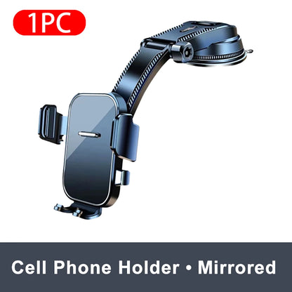 Universal Car Phone Holder Dashboard Mount 360° Rotatable Gravity Phone Holder With Extension Rod Bracket GPS Support For Phone