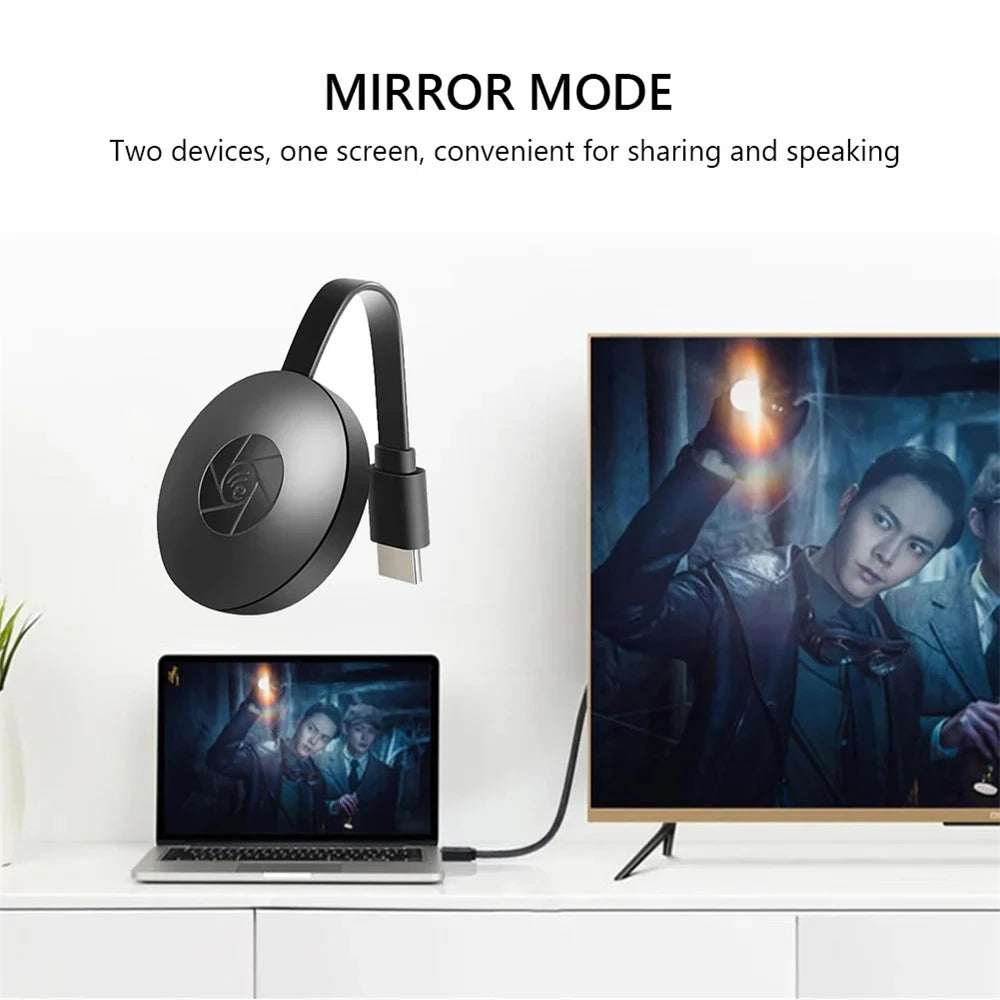 Portable 1080P HD TV Stick Video Receiver Wireless HD TV Display Receiver Mobile Phone Mirroring WIFI For TV Screen Android IOS
